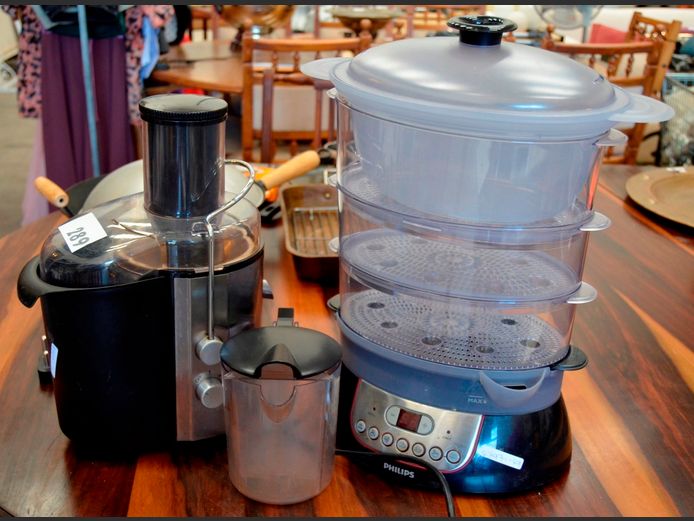 PHILIPS FOOD STEAMER & A MELLERWARE JUICE EXTRACTOR [Switch on, Untested further] [32,49]