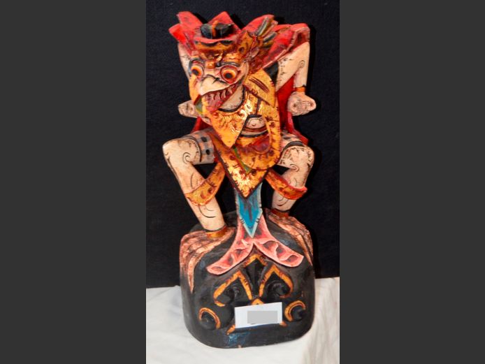 INDONESIAN GARUDA SCULPTURE, 49cm High [Some spines needed]