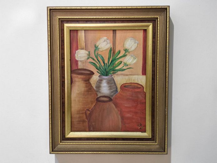 Original Still Life Oil Painting Framed | Signed & Dated