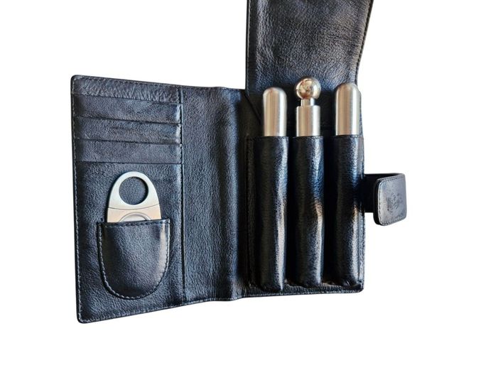 Leather Cigar Case & Portable Humidor