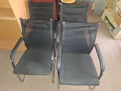 Black Mesh Visitors chairs