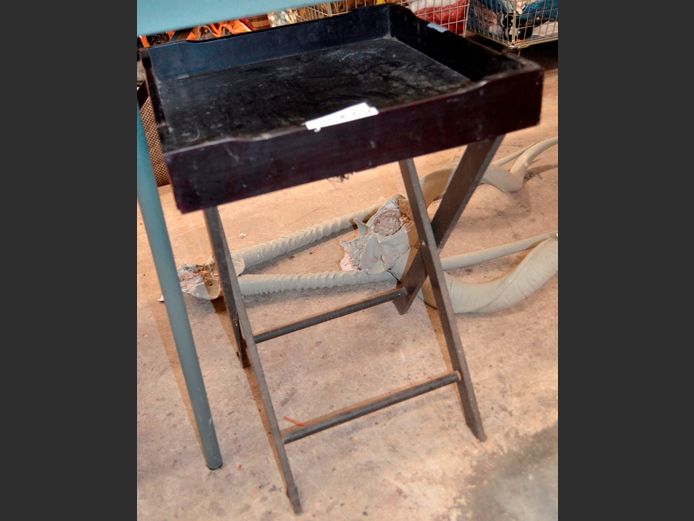 BUTLER'S TRAY, 40 x 40 x 59cm [Damaged]