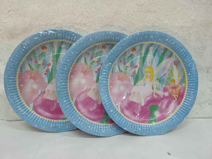 Three Packs of Fairy Theme Paper Plates - 6 Per Pack