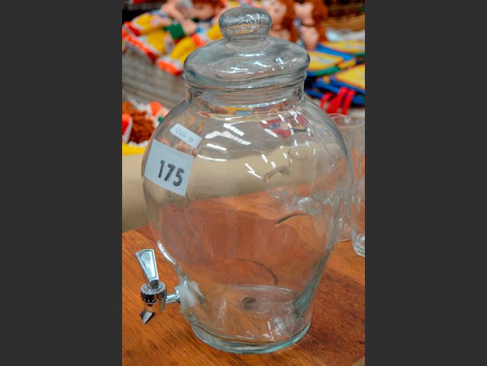 LARGE LIDDED JUICE DISPENSER, 35cm High