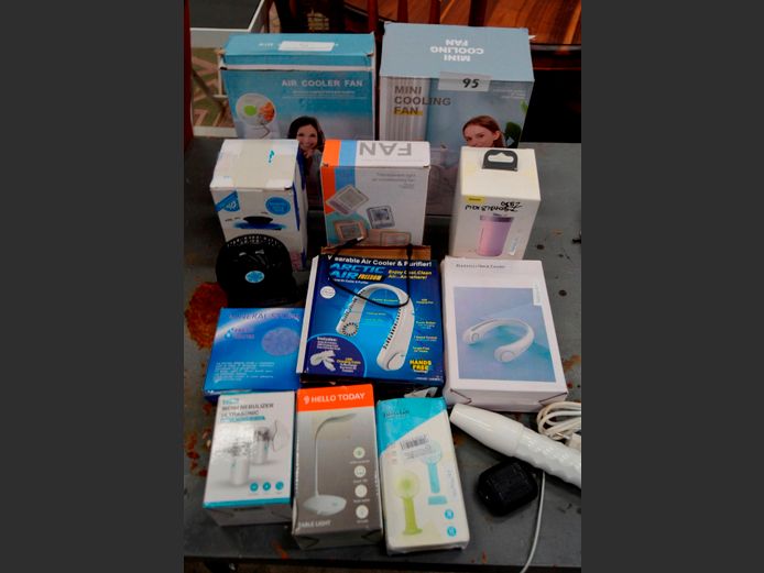NECK COOLERS, DESK FANS, HUMIDIFIERS, etc [Untested]