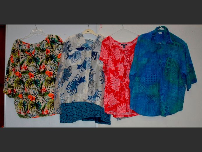 LOT OF 4 LADIES TOPS: SUE M. HESTER & ORCHARD, ERIN & CHAPS [Size: XL]