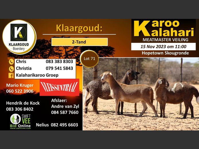 CP 71 C | KLAARGOUD BOERDERY