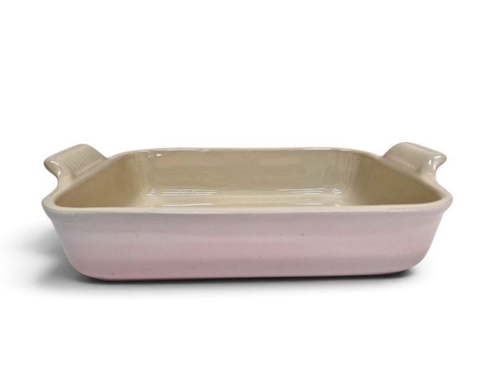Le Creuset Pastel Chiffon Pink Stoneware Large Rectangular Baking Dish