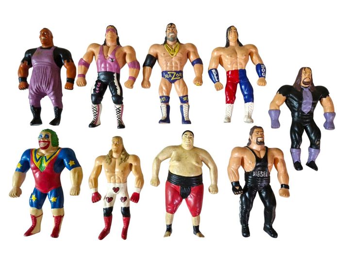Vintage Wrestling Action Figures Collection