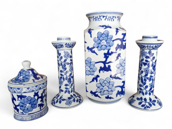Blue & White Porcelain Items