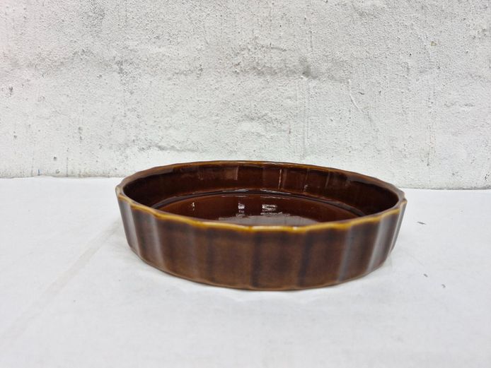 Milton Brook England Glazed Ceramic Pie Dish