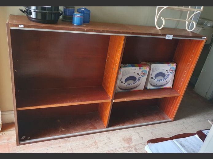 IMBUIA FINISH MULTI-TIER SHELF