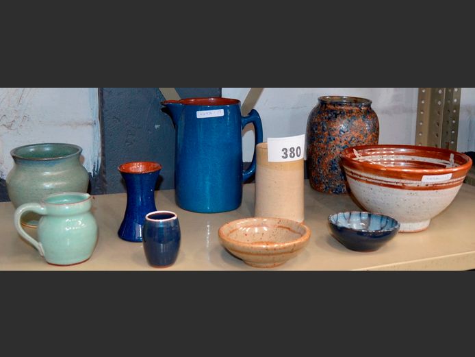 POTTERY JUG, VASE, BOWL, etc