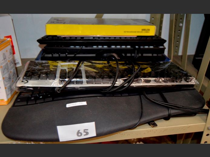 LOT OF 10: COMPUTER KEYBOARDS [Untested]