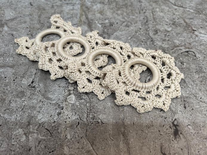 Hand-Crocheted Cotton Napkin Rings
