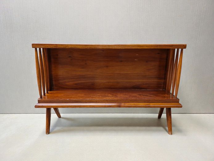 Mid-Century Magazine Rack or Low Bookshelf