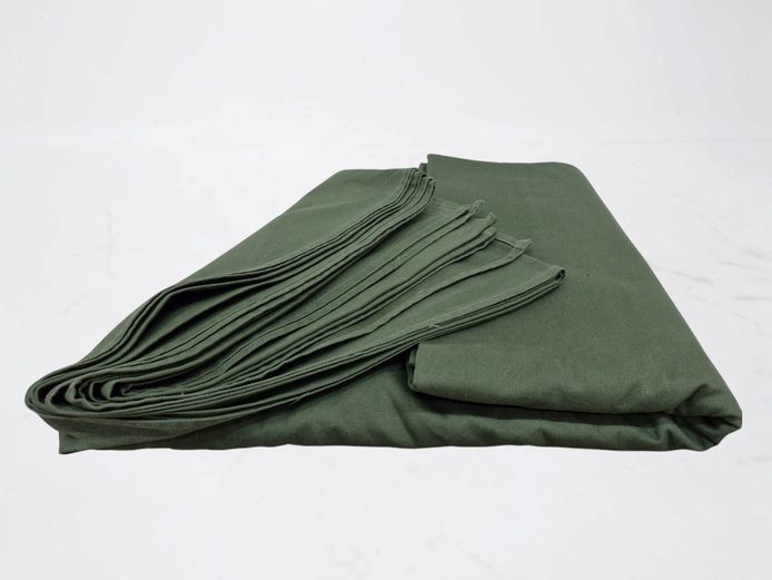 Heavyweight Olive Green Canvas Fabric Yardage