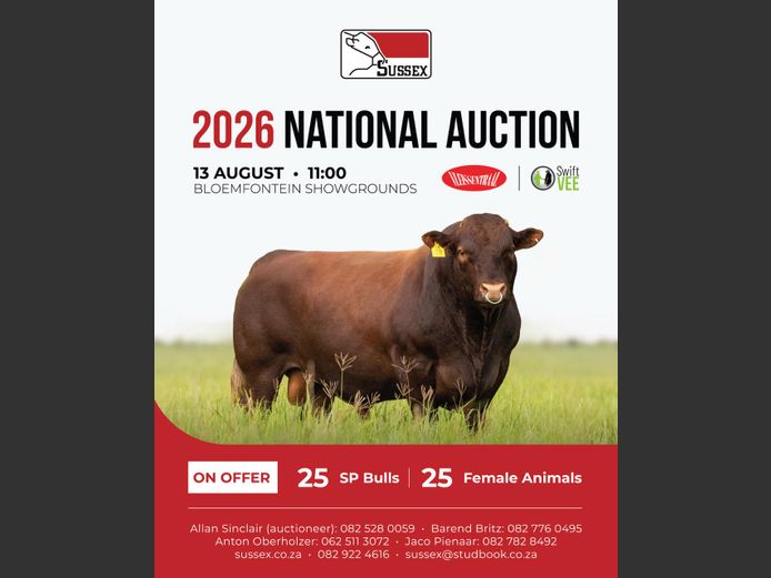 NASIONALE SUSSEX AUCTION