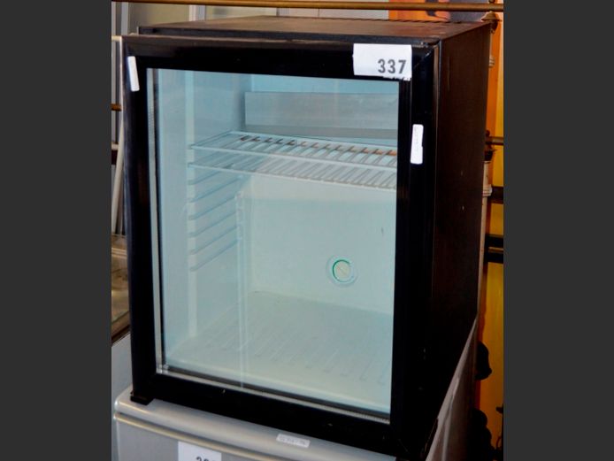GLASS FRONT MINI BAR FRIDGE [Faulty]