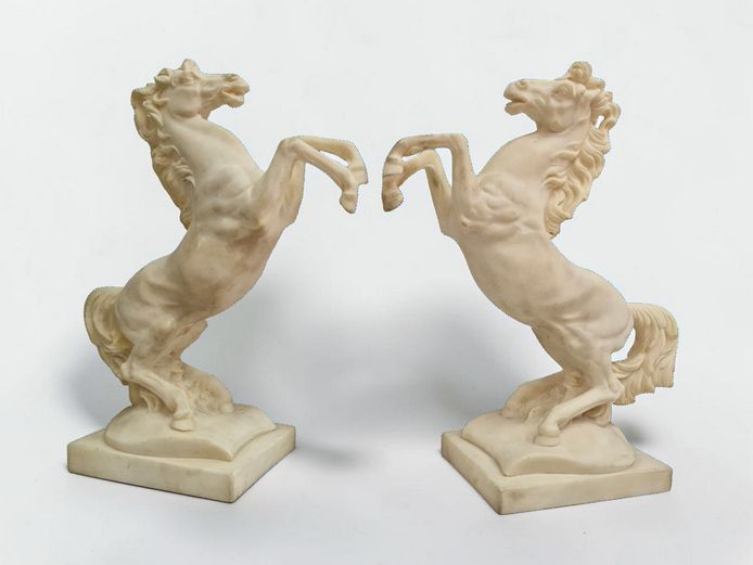 Vintage Le Ron "Rearing Stallion" Sculptural Bookends