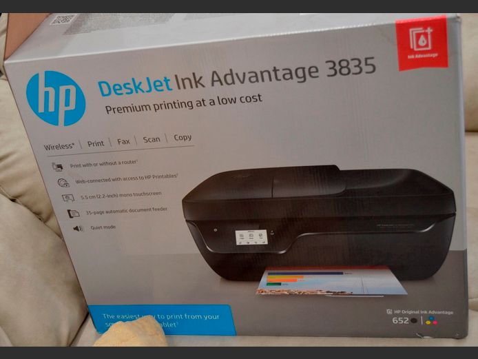 HP DESKJET INK ADVANTAGE 3835 PRINTER [Switches on, untested further]