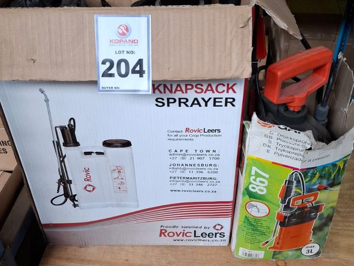 Knapsack Sprayer 16 Litre & 3 L Gardenia Sprayer