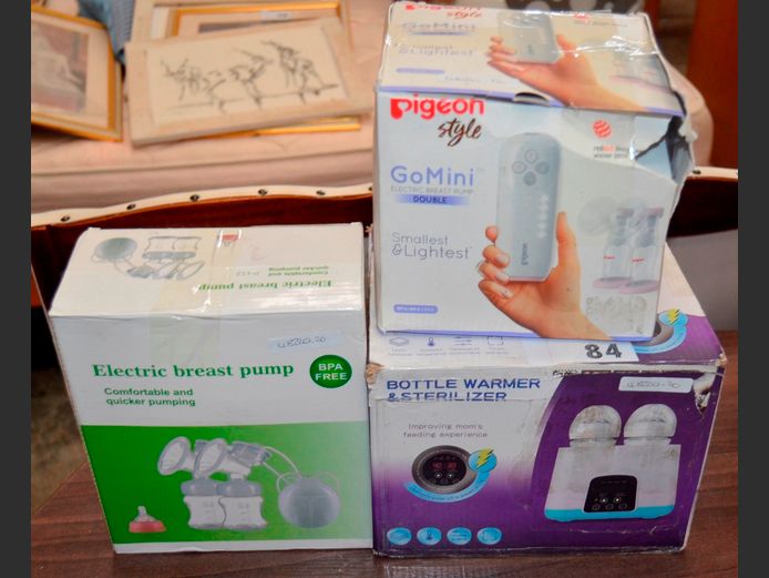 PIGEON DOUBLE BREAST PUMP, BOTTLE STERILISER, etc [Untested]