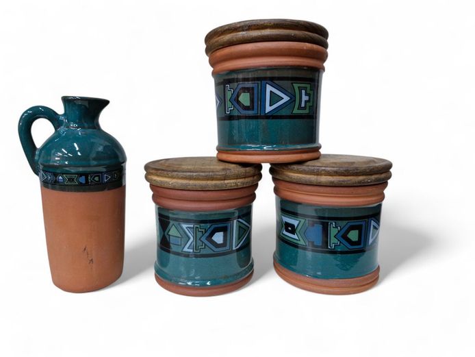 Vintage Terracotta Jars & Pitcher