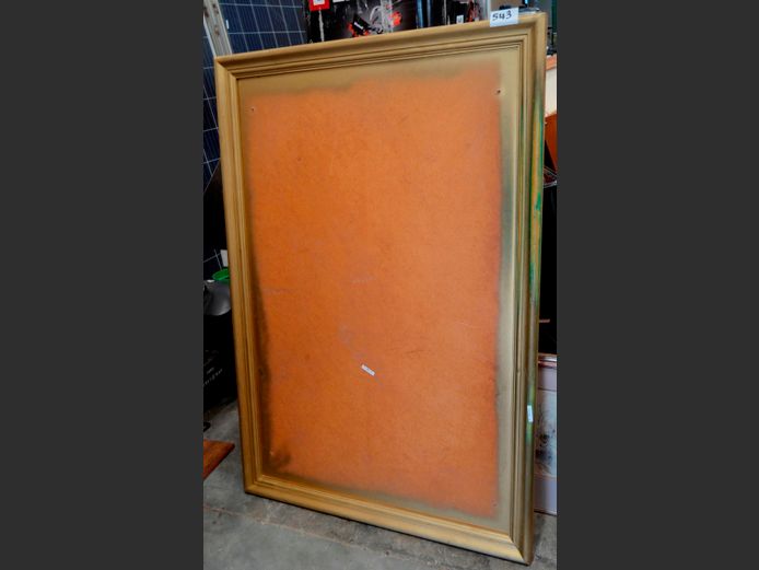 GILT PICTURE FRAME, 148 x 102cm