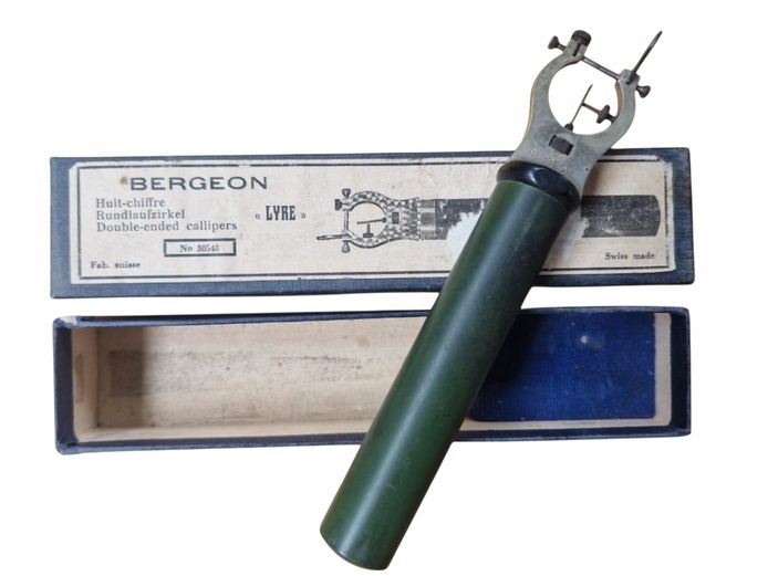 Vintage Swiss Bergeon "Lyre" Double-Ended Callipers
