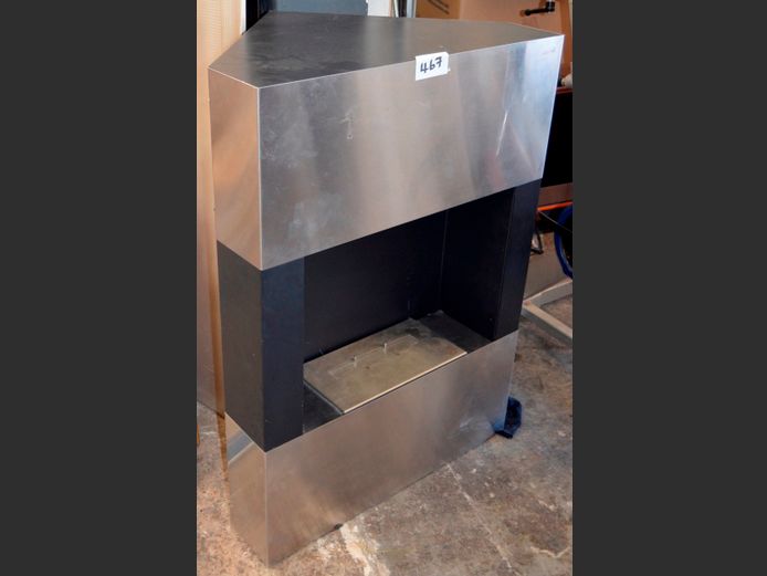 STAINLESS STEEL ETHANOL FIREPLACE [Untested]