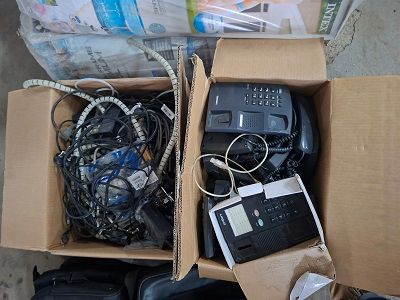 Asorted Telephones & Wires