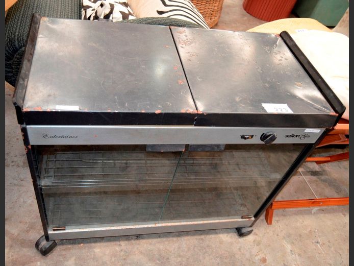 SALTON HOSTESS TROLLEY, 79 x 39 x 70cm [Switches on, rust in places]