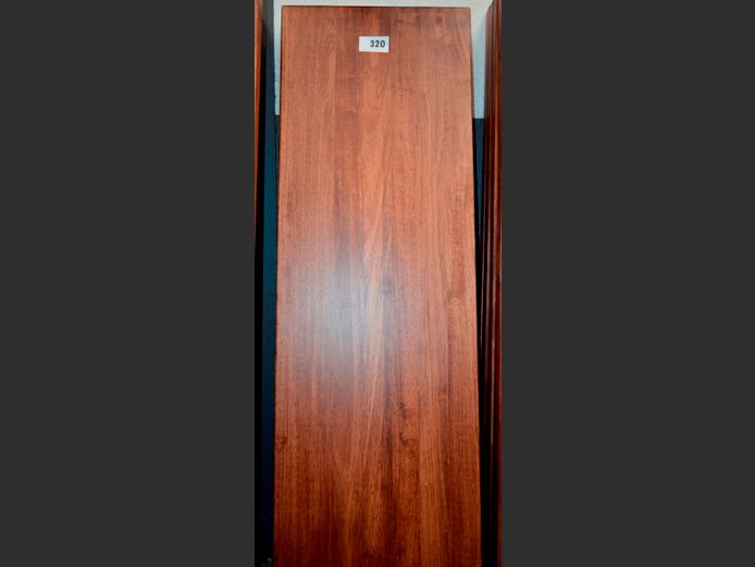 LOT: 2 x STAINED OAK COUNTER TOPS, 147 x 45cm