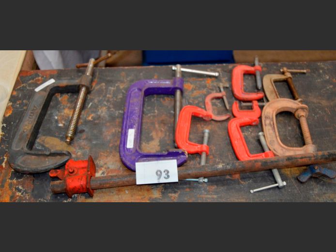 ASSORTED G-CLAMPS