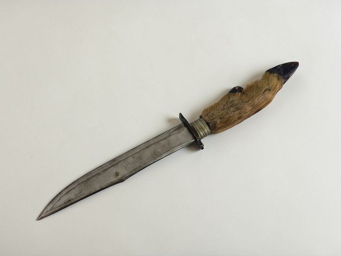Vintage Deer Hoof Hunting Knife "Trachtenmesser"