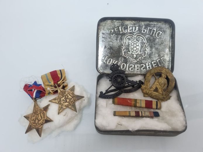 Vintage WWII South African Military Medals & Insignia Set