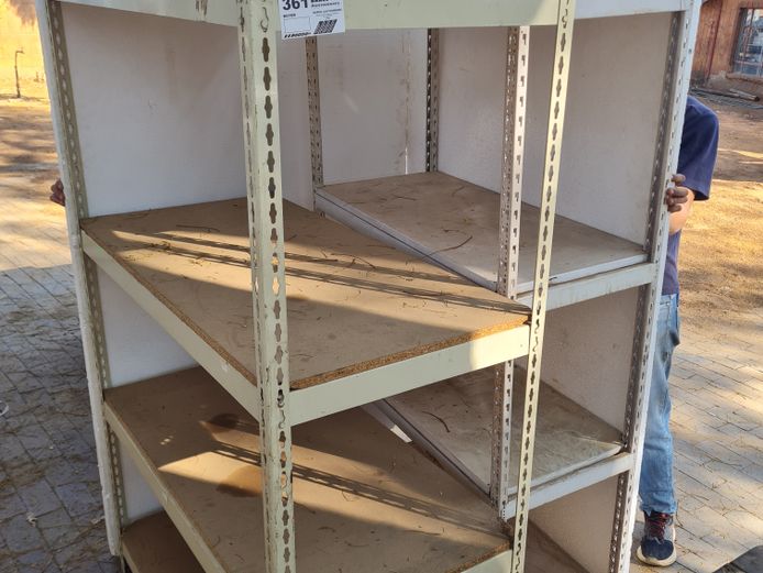 2 X STEEL SHELVES