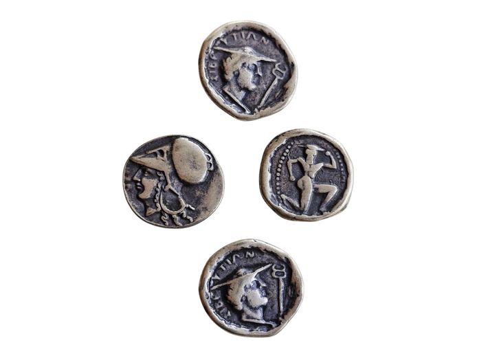 Silver Ancient Parthian Greek Coins