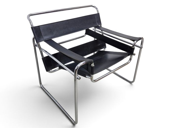 Mid-Century Modernist B3 Wassily-Style Lounge Chair