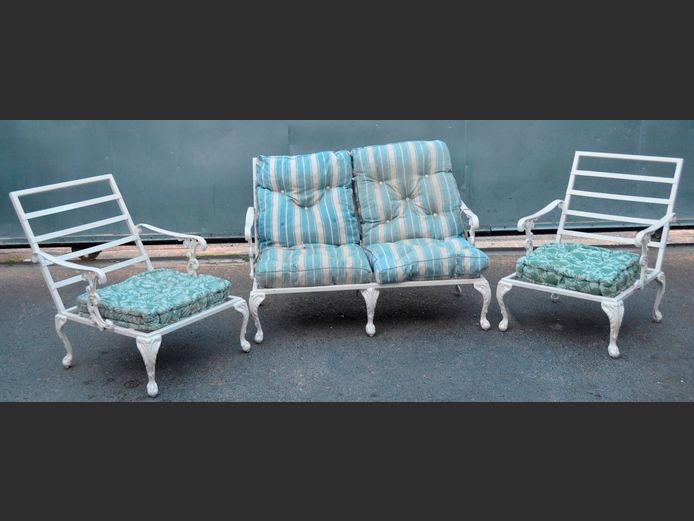 CAST ALUMINIUM 3-PIECE, 4-SEATER PATIO SET