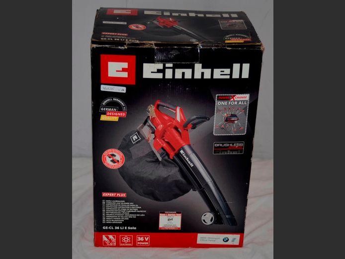 EINHELL CORDLESS LEAF BLOWER/VAC [In box, Battery & Charger Not Included]