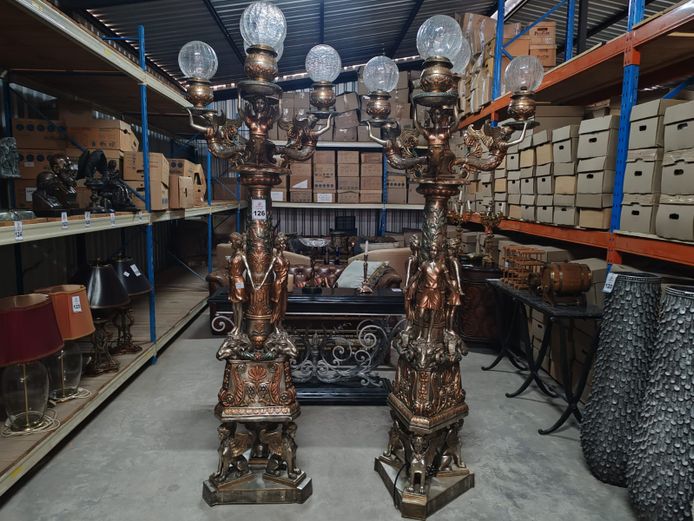 2 x Large Decorative candelabrum lights (STC)