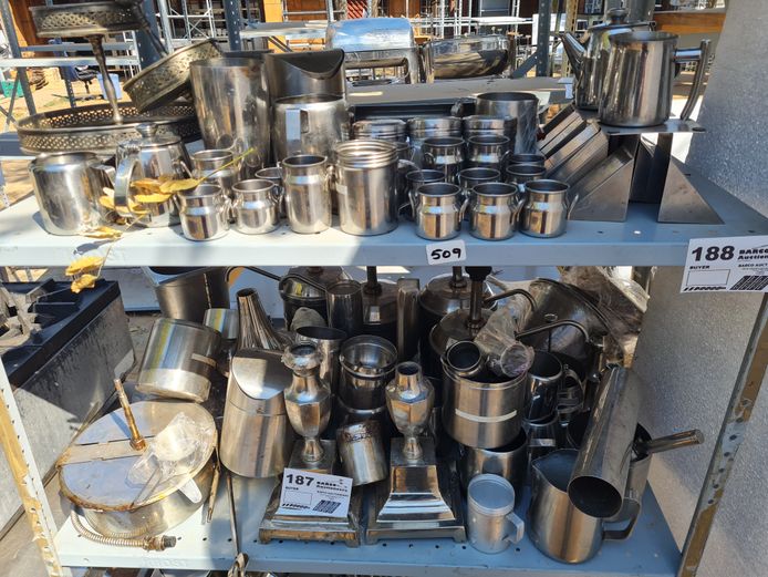 LOT S/STEEL TABLE DÉCOR