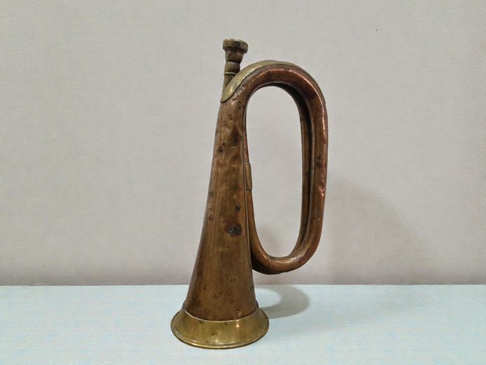 Vintage Copper and Brass Military-Style Bugle