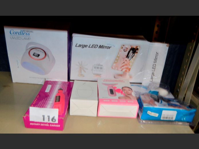 L.E.D. MIRROR, U.V. NAIL LAMP, BEAUTY EQUIPMENT, etc [Untested]