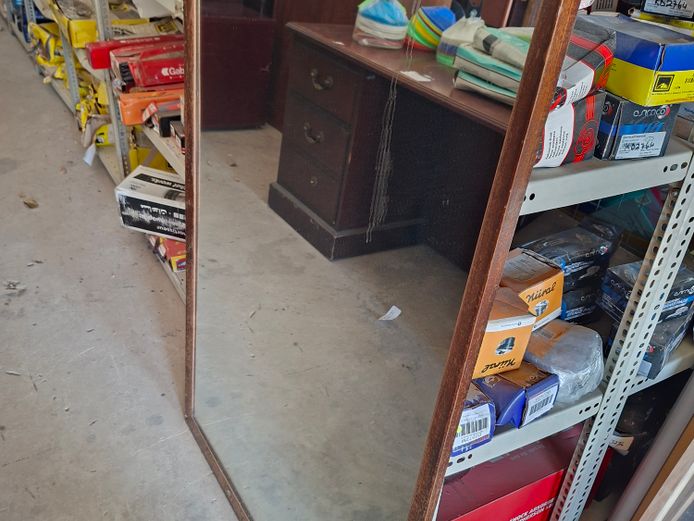 Large Mirror with wooden frame