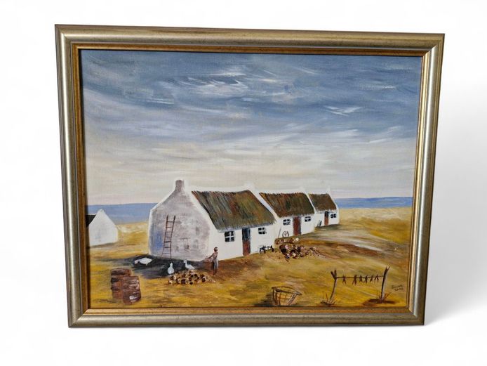 2006 Landscape Oil Painting Fishermen's Cottages