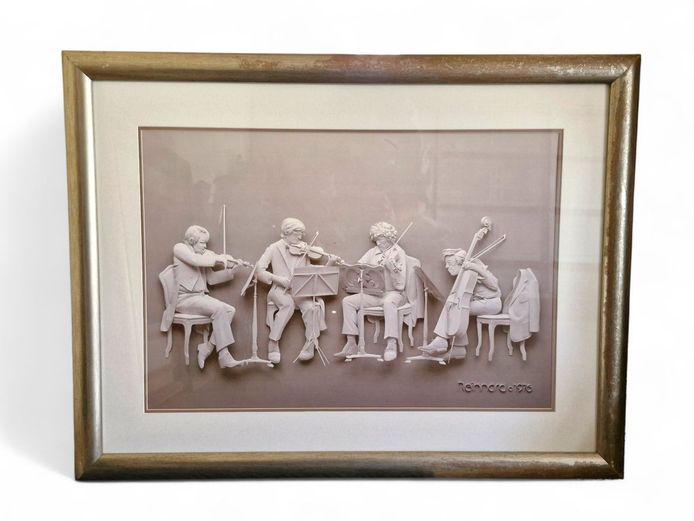 Lithograph "The Rehearsal" by German Artist Siegbert Reinhard