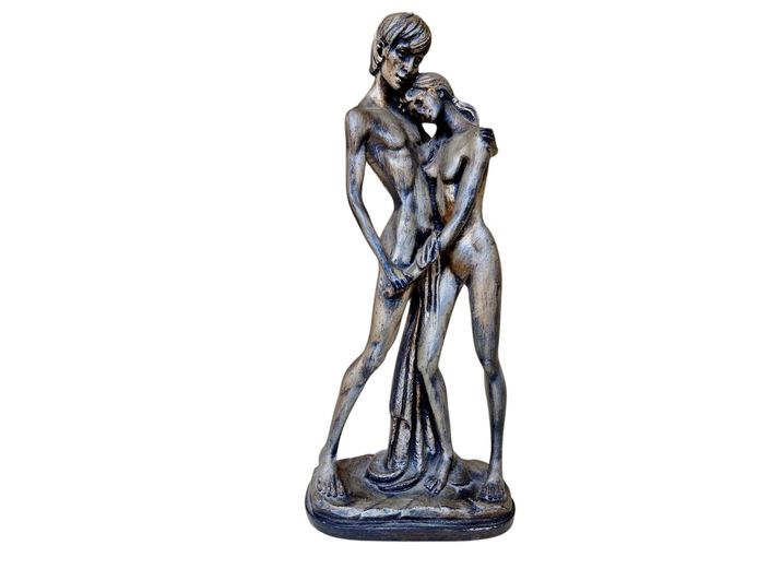 Signed Resin Figural Sculpture